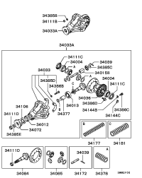 MR208659-GEAR SET,RR DIFF FIN