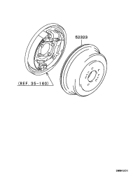 MB895734-DRUM,RR BRAKE