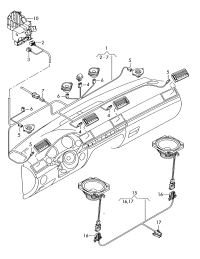 4E0971459-Harness, air nozzle