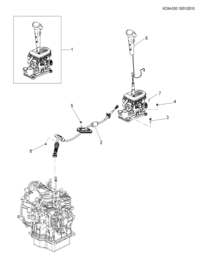 95016133-Cable assy-ata shift lever end