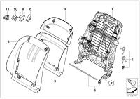 52109151161-Seat back frame power