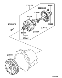 MB837104-TORQUE CONVERTER,A/T