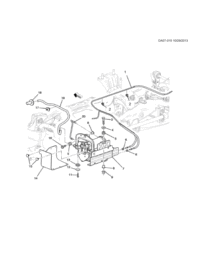 22956965-Pipe comp., automatic leveling control (7 parts) (including 17,18)