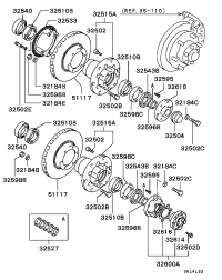 MB301529-BOLT,RR WHEEL HUB