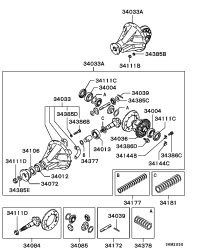 MB598487-GEAR SET,RR DIFF FIN