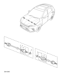 10784999-Shaft assy, front drive