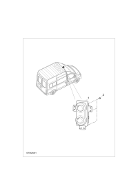 C00022210A030-Panel, rear air conditioner control