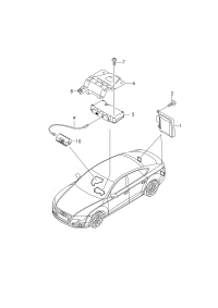 4G0907566M-Cont unit, for lane change assist system