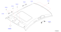 739759W201-Garnish assy-roof, front