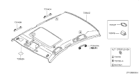 739757W30A-Garnish assy-roof, front