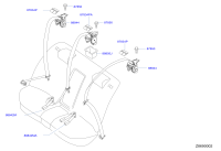 878349Y011-FINISHER-SEAT BELT,RH