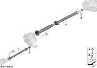 26107850370-Propeller shaft rear