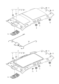 760867501AD3FL-Molding headlining