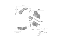 28140D4850-HOSE ASSY-AIR INTAKE(B)