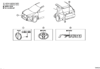 754410A050-PLATE, LUGGAGE COMPARTMENT DOOR NAME, NO.1