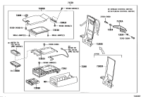 7280930030C0-Lock sub-assy, center armrest