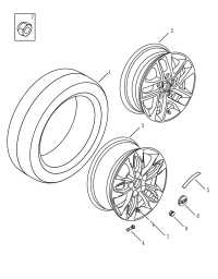 JQ9702101900-Cap, nut trim