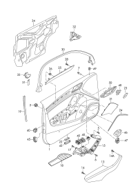 8V4959521B-Bracket, instrument panel mounting