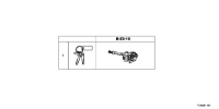 06350TVAA01-Cylinder set, key lock
