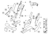 52209120252-CENTRE BUMPER MOULDING FR E32