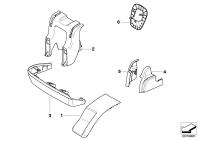 52307170102-CENTRE BUMPER MOULDING FR E32