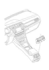 5TD907049-Display and operation unit and control unit of electronic control air conditioner