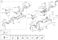 846602P005J7-ARMREST ASSY-CONSOLE