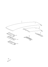 2G6817111A-Roof models for panorama roof mounting## models without roof fences