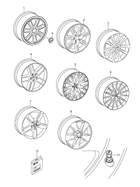 4F0071498B-Wheel hub cap
