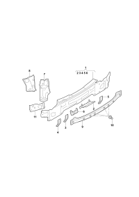 3CG813745-Bracket, cover plate