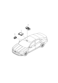 L4K0907594AC-Control unit, for operation of power sliding roof