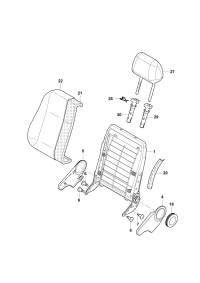 33D881045B-Back mounting kit