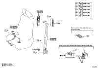 732300E430C0-BELT ASSY, FR SEAT