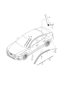 4KG8537032ZZ-Mldg assy-bright