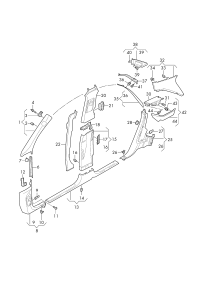 4M8867240-Guard, B- pillar