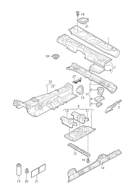 4M0801387F-REINF ASSY-RAD CORE UPR