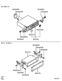 8701A509-BRACKET,AUDIO EQUIP