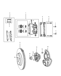 2AMV3558AA-PAD KIT FRONT DISC BRAKE INCLUDES CLIPS