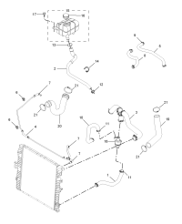 K21421CD080-Hose, radiator outlet