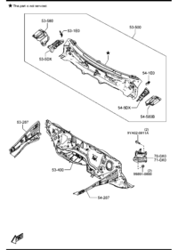 KD5H541E0-Bracket, fender, rh/lh