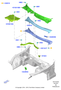 FR3Z6302018A-Panel assy-cowl top
