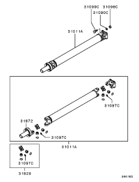 MB661084-SHAFT ASSY,PROPELLER