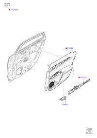 MHS73F27406BJZHP3-Trim assy-door, rh