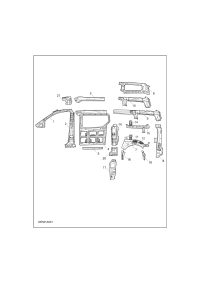 C000177954100-Pillar assy-a (l)