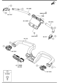KD5H64730-Grille (r), ventilation