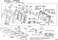 710770N080A5-Cover, rear seat back (for bench type)