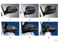 51162159462-Carbon fiber rear view cover rh
