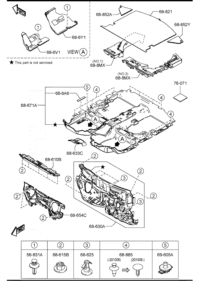 KD5H688F1-Board (l), trunk side garnish