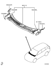 7405A263-CLIP,AIR INLET GRILLE