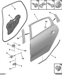 YL00013080-Weatherstrip, dr